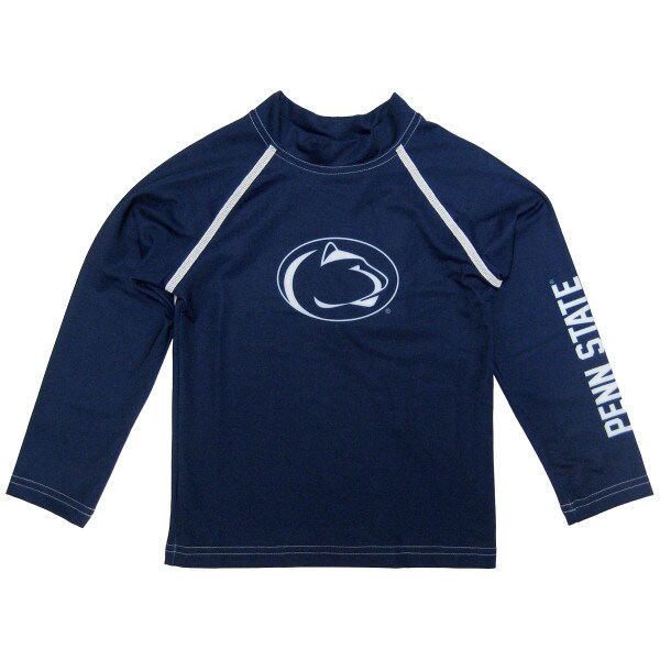 toddler navy long sleeve rashguard performance tee Penn State and Athletic Logo